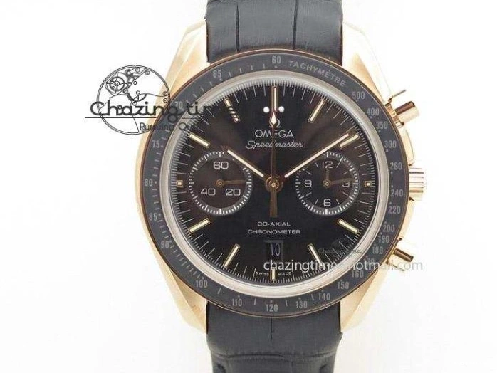 0706 TopPick Speedmaster Racing Master SS HKF Best Edition White Black Dial on Black Rubber Strap A 7813